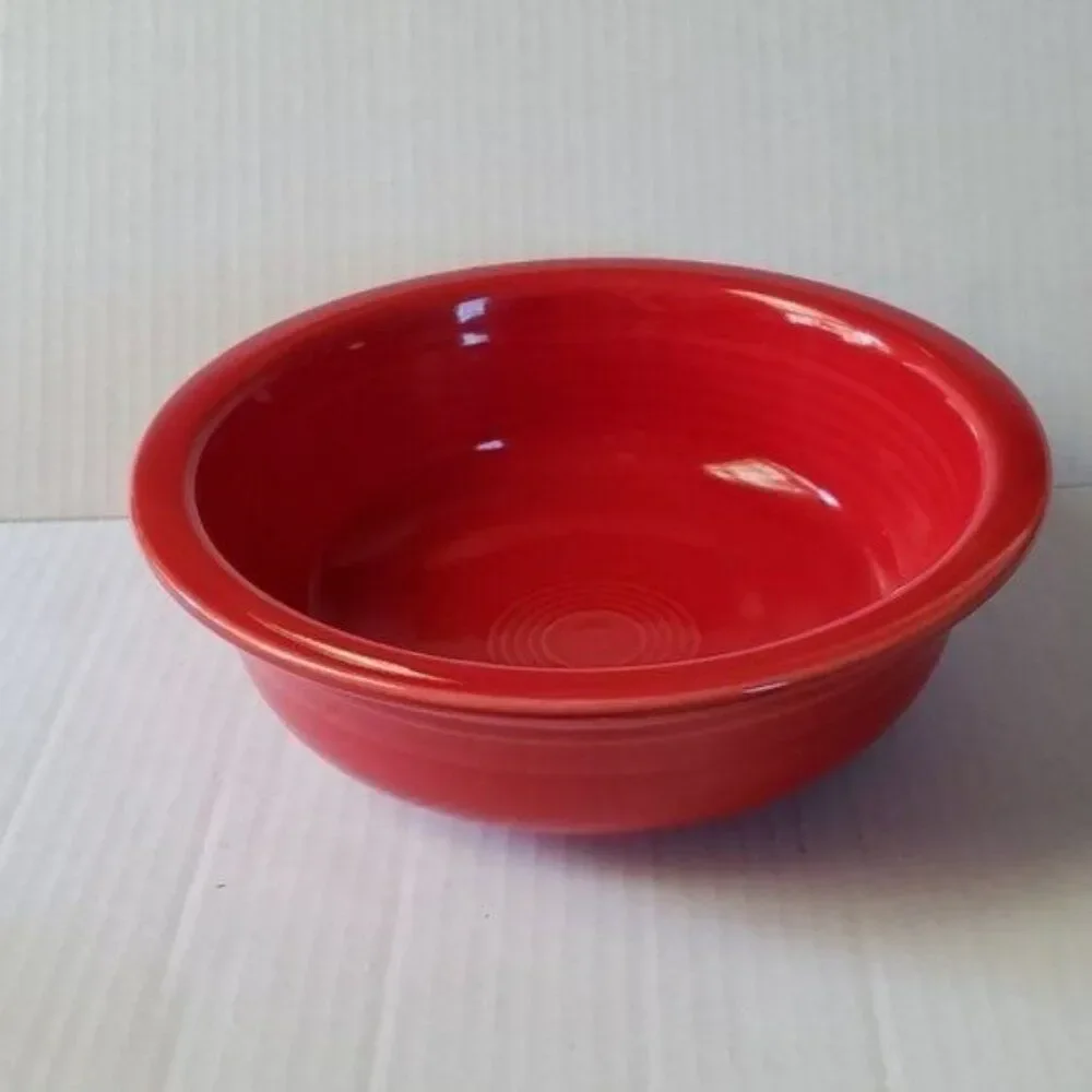 Fiestaware Fiesta Vegetable Bowl Dish Large Scarlet Red SERVING CERAMIC